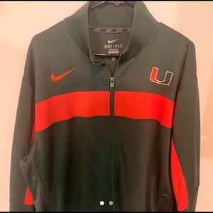 University of Miami Nike track jacket